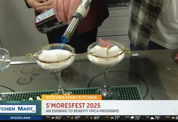 screenshot of ymca spot on good day sac for s'moresfest 2025
