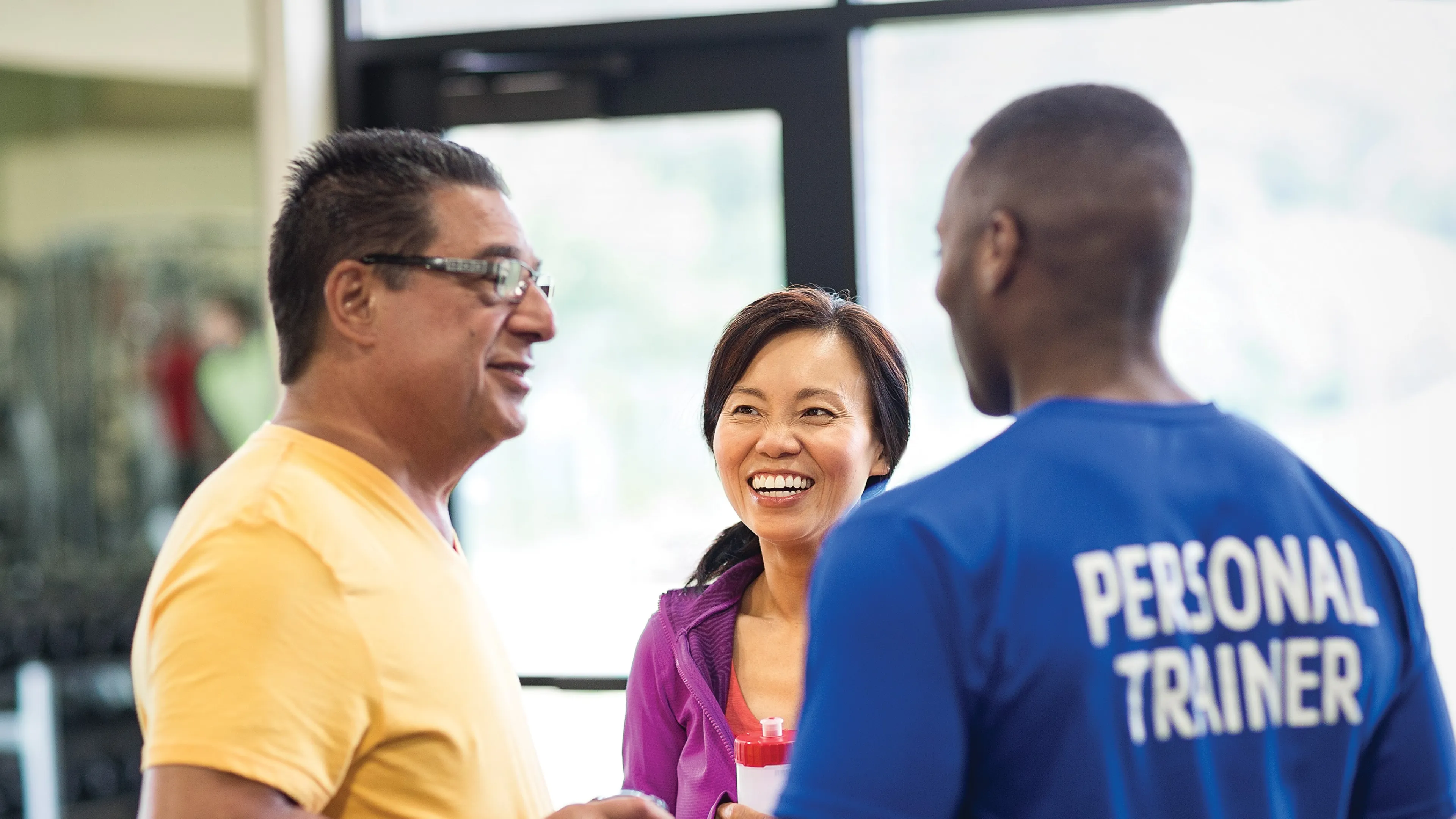 training couple in small group training