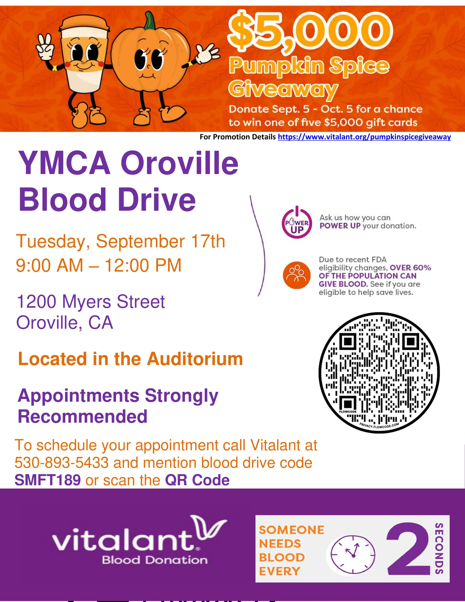 blood drive oro