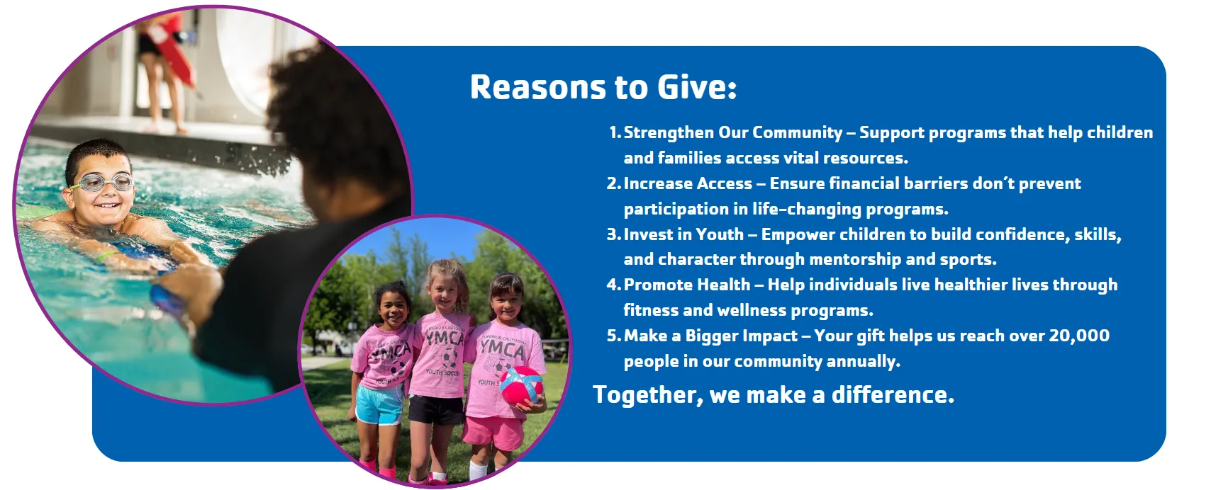 reasons to give