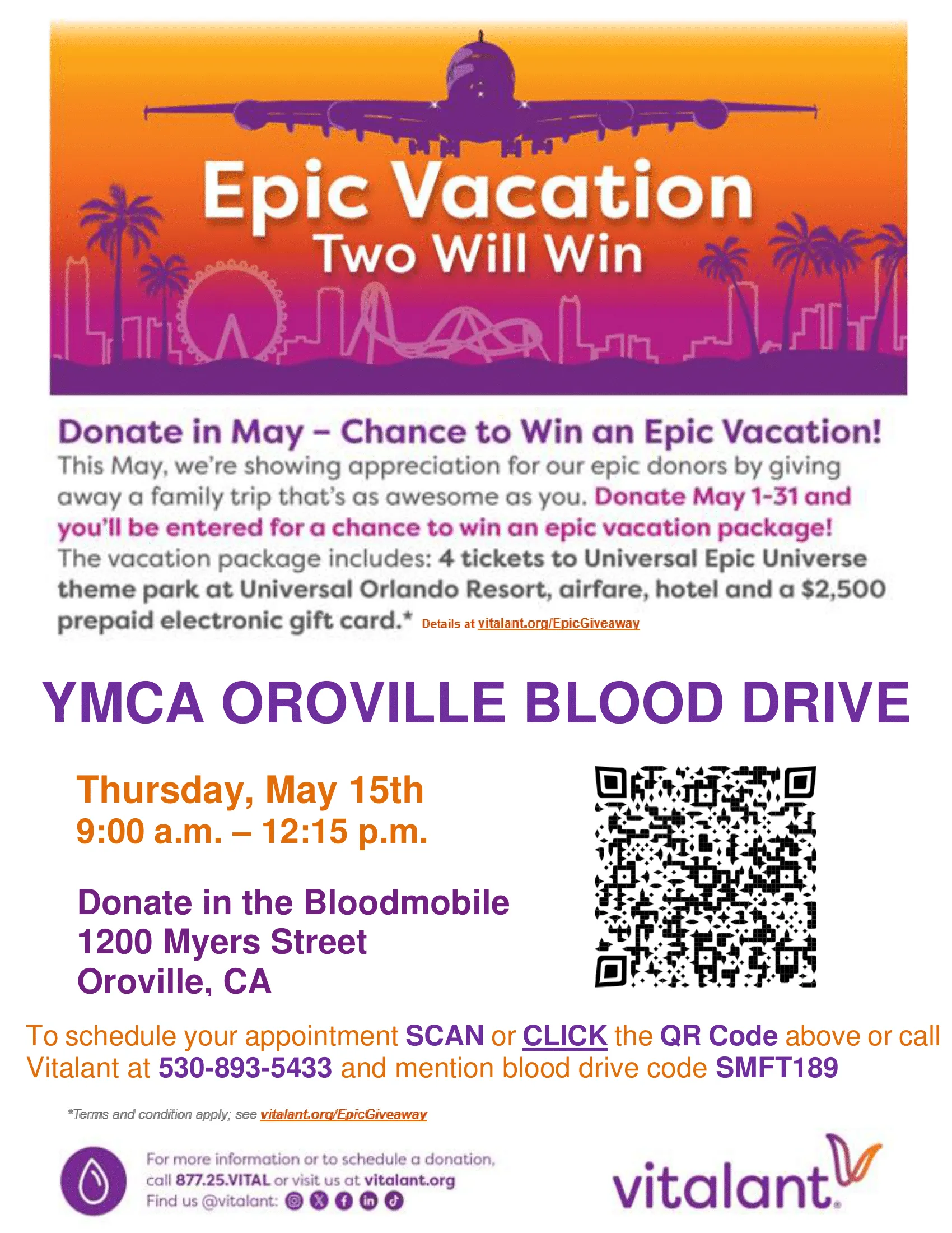 oroville blood drive