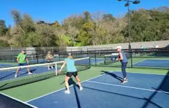 ymca members playing pickleball