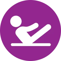 purple pilates icon